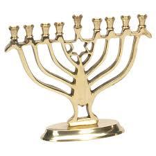 Classic Finish Brass Menorah Candle Holder Hanukkah Candle Stand Jewish <b>Lamp</b> Decorative Home Accent - Product Image 6