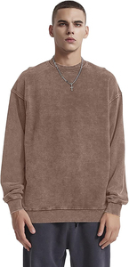 Sweat-shirt à motif solide et lourd pour hommes de haute qualité, vêtements d'hiver décontractés, logo personnalisé Construisez votre propre marque OEM personnalisé - Product Image 6