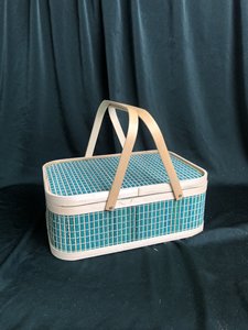 Panier de rangement en bambou naturel de haute qualité, style traditionnel, design pliable, couleur personnalisable, accessoires décoratifs, tendance - Product Image 4