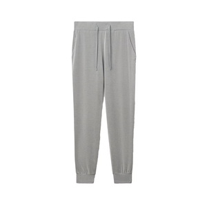 Pantalons de survêtement en nylon léger pour hommes, à taille élastique et avec détails de passepoil, vente en gros - Product Image 1