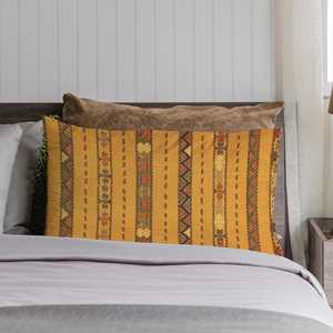 Coussin imprimé Kilim fait main : Confort moderne rencontre un design traditionnel, uniquement la housse - Product Image 2