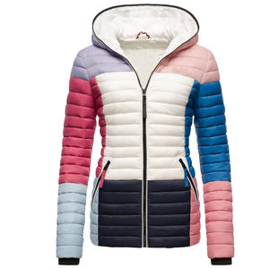 2025 Black <b>Women</b> Puffer Jacket Factory-Custom New Style Winter Outdoor <b>Waterproof</b> Zipper Closure <b>Padded</b> Puffer Jacket For <b>Women</b> - Product Image 1