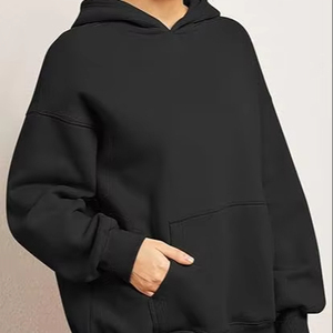 Sudadera con capucha extragrande con logotipo personalizado OEM para mujer, jersey de manga larga, sudadera con Etiqueta Privada, fábrica de ropa al por mayor - Product Image 4
