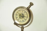 Reloj de pie náutico de latón Art Deco de H.M.A Handicrafts, movimiento de cuarzo silencioso, fácil de leer, para decoración del hogar, oficina, cabaña, boda