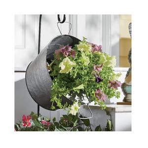 Jardinière rustique galvanisée, conteneur d'inspiration vintage, rehaussant la décoration de jardin de maison de campagne - Product Image 5