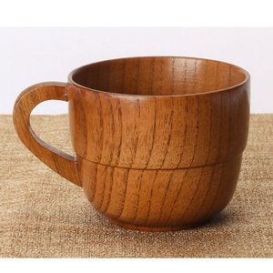 Taza de té de madera cuadrada de estilo japonés Taza de madera natural empapada para bebidas calientes o frías para vino, café o agua - Product Image 3