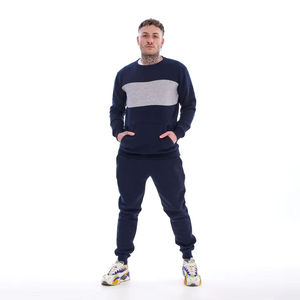 Chándal de manga larga para hombre, chándal de tela ligera para hombre, chándal deportivo ajustado de tendencia superior para hombre, servicio OEM - Product Image 4