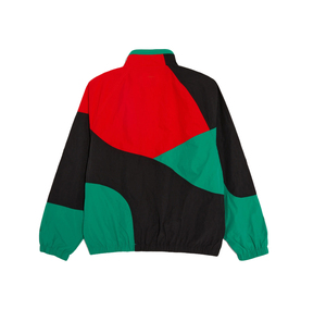 Chaqueta cortavientos personalizada para hombre, jersey de media cremallera de gran tamaño, chaqueta teñida sólida de invierno de Color contrastante, cuello levantado, a prueba de viento - Product Image 2