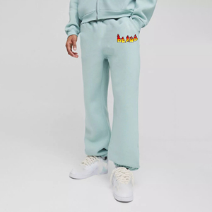 กางเกงลำลองสำหรับฤดูหนาวของผู้ชายกางเกงผ้าฟลีซผ้าฝ้าย100% พิมพ์โลโก้แบบกำหนดเองพิมพ์ลายออกแบบได้ - Product Image 4