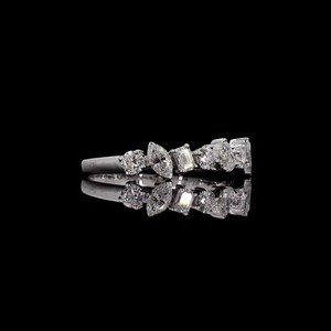 0.83 Ct poire forme laboratoire cultivé diamant collier 14K or blanc pendentif léger éthique bijoux pour femmes quotidien porter cadeau - Product Image 4