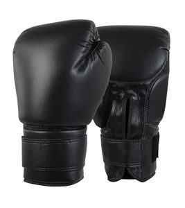 Gants de boxe d'entraînement professionnels en cuir PU, doux, avec sangle de poignet réglable, fermeture à enfiler, couleur personnalisée, antidérapants - Product Image 2