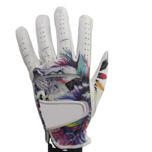 Guantes de golf de diseño OEM PU y piel de oveja antideslizante Logotipo de color personalizado transpirable para deportes - Product Image 1