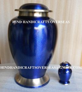 Urna de cremación de nube de Metal sólido para cenizas Urna funeraria de alta calidad con acabado antiguo de estilo americano para almacenamiento de restos humanos - Product Image 3