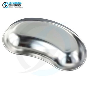 Plato de riñón de acero inoxidable Soporte de instrumento quirúrgico manual con diseño curvo Durable Reutilizable para uso en cirugía general - Product Image 3