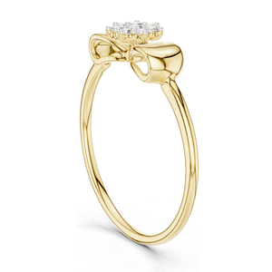 Bague pour femme en diamant de laboratoire 0,085 CT, clarté VVS-VS EF, or 18 carats, 14 carats, 10 carats et argent 925, moissanite et diamant de laboratoire - Product Image 6