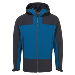 Chaqueta Softshell de poliéster de alta calidad para hombre, cortavientos impermeable con logotipo personalizado para invierno, ropa para exteriores, logotipo frontal transpirable - Product Image 1