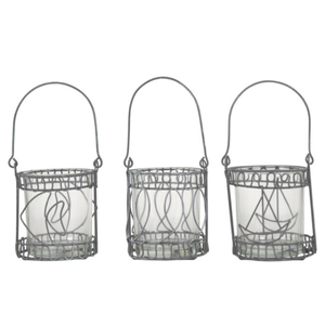 Bougeoirs votifs en fer forgé et en verre faits à la main en or antique pour la décoration de la maison, des mariages, des tables de Noël - Product Image 5