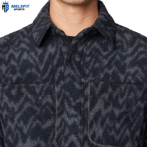 Vestes d'hiver pour hommes à manches longues, en polaire personnalisée, couleur unie, chaudes, coupe-vent, respirantes, écologiques, avec logo sur le devant - Product Image 6