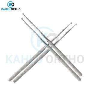 10 Uds. Impresión de logotipo personalizado de acero inoxidable hacer propio recién llegado curetas de oído de buena calidad instrumentos ENT de KAHLU ORTHOPEDIC - Product Image 4