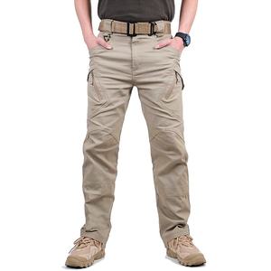Nouveau design, vente en gros, pantalon cargo unisexe droit, décontracté, anti-froissement, multi-poches, en coton - Product Image 1