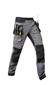 กางเกงเซฟตี้สำหรับผู้ชายกางเกงทำงานคาร์โก้สะท้อนแสงสีเรืองแสงหลายกระเป๋า2025สำหรับทำงานปรับแต่งได้ - Product Image 4