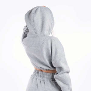 Ensemble de pantalons de survêtement décontractés pour femmes 2024 automne et hiver nouveau sweat à capuche court ceinturé haut Sexy Streetwear personnalisé en gros - Product Image 6