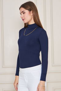 Sous-vêtement body à col roulé et manches longues pour femme - Product Image 5