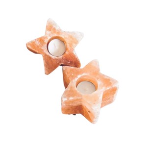 Sian Enterprises' Haute Qualité Écologique À La Main En Forme D'étoile Sel De L'Himalaya Bougeoirs Lanternes Feng Shui pour La Maison - Product Image 5