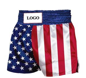Kickboxing personalizado de secado rápido, transpirable, cómodo, entrenamiento, ropa de gimnasio, pantalones cortos de boxeo para hombres, pantalones cortos de boxeo de artes marciales - Product Image 2