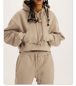 เสื้อฮู้ดเอวลอยลำลองสำหรับผู้หญิงดีไซน์คลาสสิกป้องกันการเกิดเสื้อผ้าระบายอากาศได้ดี2026ฤดูหนาว - Product Image 3