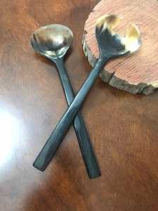 ชุดจานชามเขากลางคุณภาพสูงชุดจานชามทำด้วยมือทำจากธรรมชาติรูปควายขายส่งมีจำนวนมาก - Product Image 4