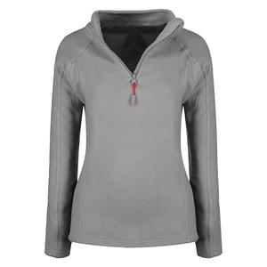 Chaqueta con cremallera de lana especial de invierno de lujo para mujer chaqueta con cremallera de cuarto transpirable de peso pesado suave con logotipo personalizado - Product Image 2