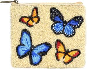 Bolsa de cuentas de vaquero de alta calidad de Color blanco de diseño múltiple, Mini monedero occidental hecho a mano, Material de lona con cierre de cremallera - Product Image 4