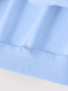 Sudadera de Invierno con Capucha para Mujer, Cuello en V, Azul Cielo, Informal, Holgada, Mangas Abullonadas, Acogedora, 100% Algodón - Product Image 2