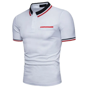 Polo de fútbol a rayas para hombre con precio al por mayor de nuevo diseño personalizado de tendencia superior de alta calidad - Product Image 5