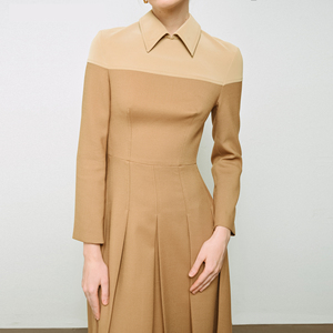HADIE ROBE MIDI PLISSÉE Haute Qualité Anti-Rides Respirant Élégant 60% Viscose Emballage Personnalisé du Fabricant du Vietnam - Product Image 4