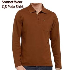 Polo de manga larga Camiseta sólida para invierno Corporativo para hombre - Product Image 2