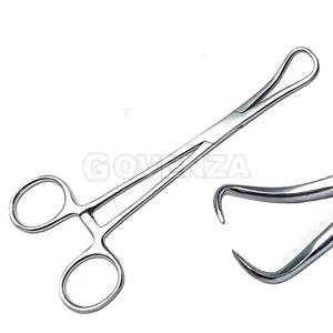 Pinzas Dentales de Acero Inoxidable con Punta, Tipo Pinza para Toallas, Agarre Ergonómico Manual, 9, 11, 14, 16 cm - Product Image 2