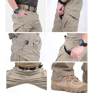 Pantalones Cargo Caqui Ligeros Personalizados para Hombre, Pantalones Cargo de Algodón de Alta Calidad para Actividades al Aire Libre - Product Image 4