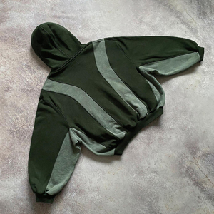 เสื้อฮู้ดผู้ชายแบบสวมหัวผ้าคอตตอนเนื้อหนาผ้าคอตตอนผ้าปะติดแบบวินเทจ - Product Image 2