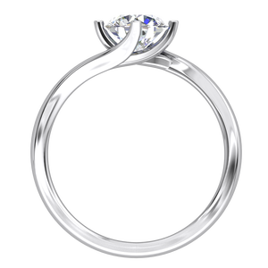 Bague élégante pour femme en or 9 carats, classique, 1 carat, clarté VS, diamant de laboratoire de couleur EF, taille brillant, certifié IGI, bijoux - Product Image 4