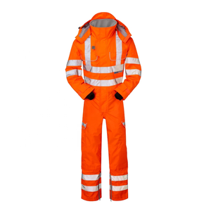 2024 vente en gros haute visibilité combinaison vêtements de sécurité réfléchissants Polyester coton Construction sécurité travail combinaison - Product Image 1