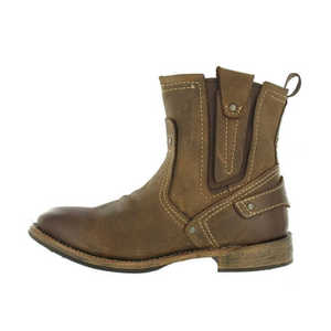 Bottes de Moto en Cuir de Course, Chaussures de Protection en Cuir Véritable pour le Printemps, l'Eté, l'Automne et l'Hiver - Product Image 2