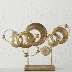 Sculpture en laiton et métal en forme de boule de style moderne dernier design Cosmos pour statue de table décorative de bureau - Product Image 2