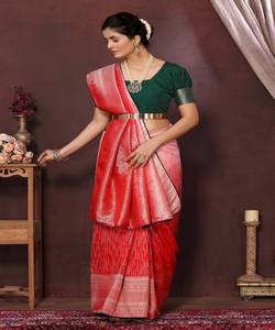 Manténgase a la moda-Adelante con diseños indios y paquistaníes en tendencia Las últimas telas de vestido de seda para adultos para ropa de fiesta choli - Product Image 3