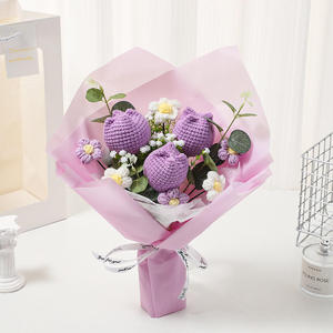 Flores de Ganchillo Estilo 2525, Venta al por Mayor, Ramo de Flores Tejidas, Regalo para el Día de San Valentín y el Día de la Madre - Product Image 3