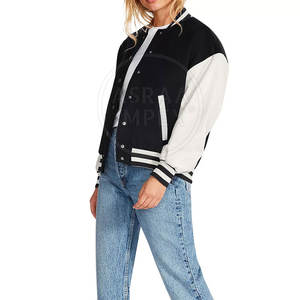 Chaqueta Letterman de gran tamaño para mujer, chaqueta Letterman de material duradero, chaqueta Letterman cómoda - Product Image 5