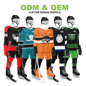 Nuevo diseño Popular Jersey de hockey sobre hielo Venta caliente Jersey de hockey sobre hielo Color sólido Jersey de hockey sobre hielo 2025 - Product Image 4