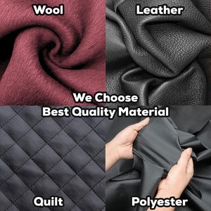 แจ็กเก็ตหนังแบบขนแกะสำหรับผู้ชายเสื้อเบสบอลแบบโรงเรียนมัธยมฤดูหนาวสไตล์เท่ออกแบบได้ตามต้องการ - Product Image 6