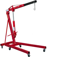 Grue hydraulique se pliante personnalisable de magasin de machine de levage de grue de moteur de 1 tonne
